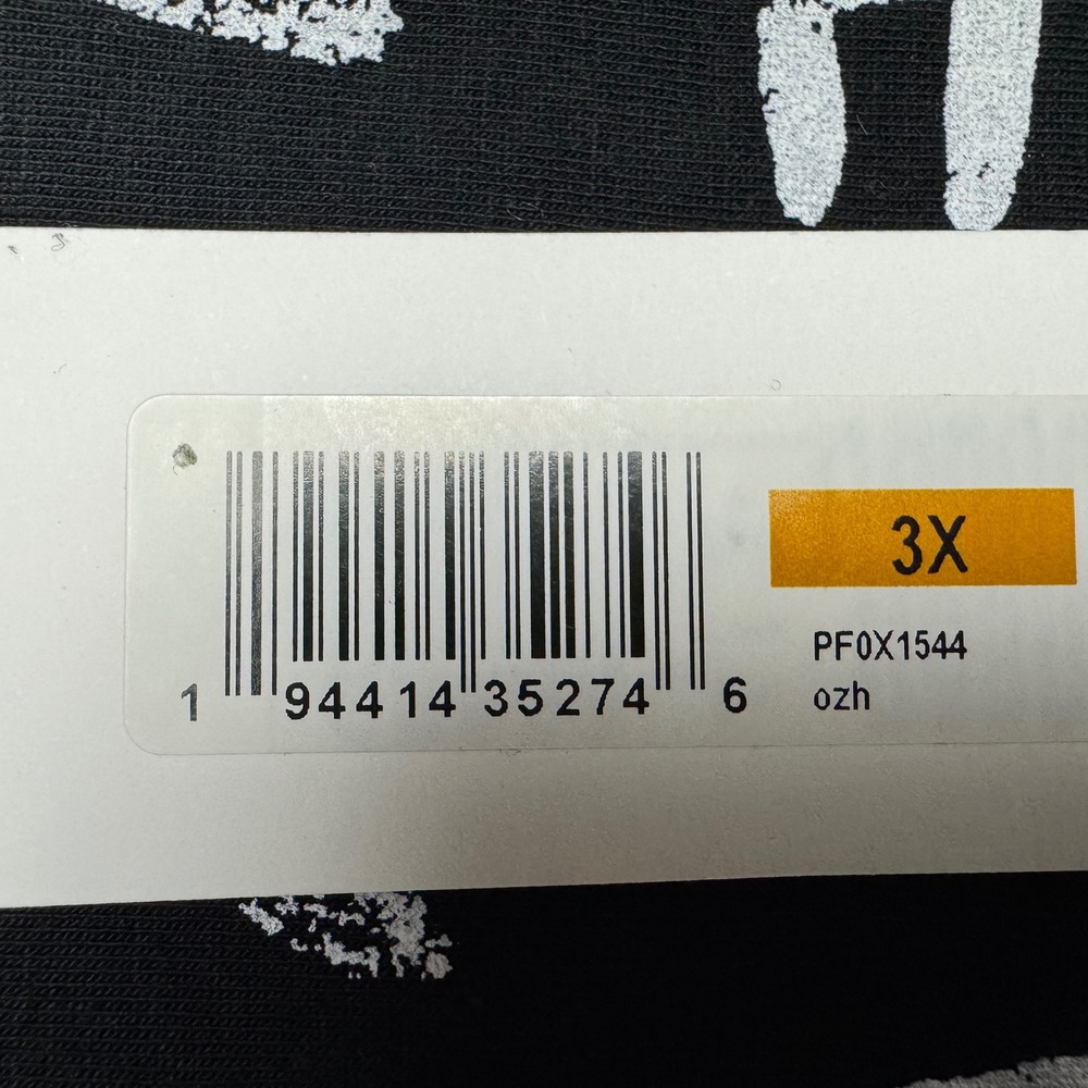 NWT Calvin Klein Performance Spellout Logo All Over Print T-Shirt Women 3X Black - Picture 4 of 10
